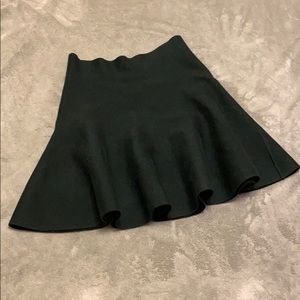 Reversible knitted mini skirt